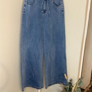 Elegant Blue Flare Jeans